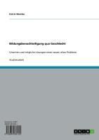 Produktbild: Bildungsbenachteiligung qua Geschlecht