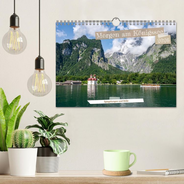 Produktbild: Morgen am K&ouml;nigssee - Spiegelungen und Stille (Wandkalender 2026 DIN A4 quer), CALVENDO Monatskalender
