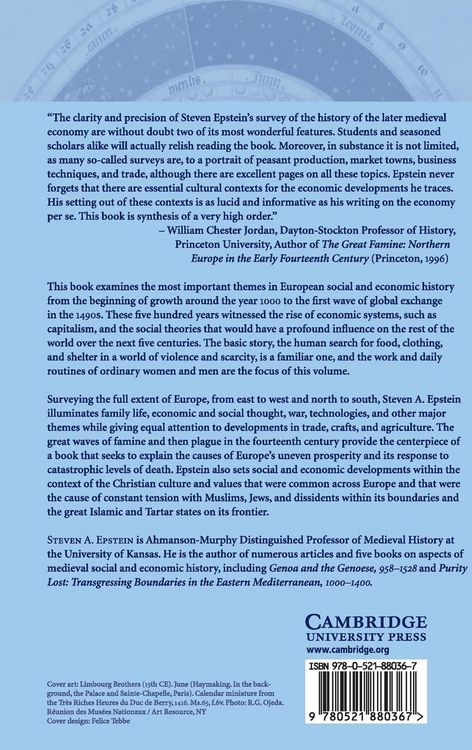 Produktbild: An Economic and Social History of Later Medieval Europe, 1000-1500