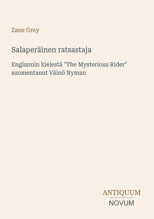 Produktbild: Salaper&auml;inen ratsastaja