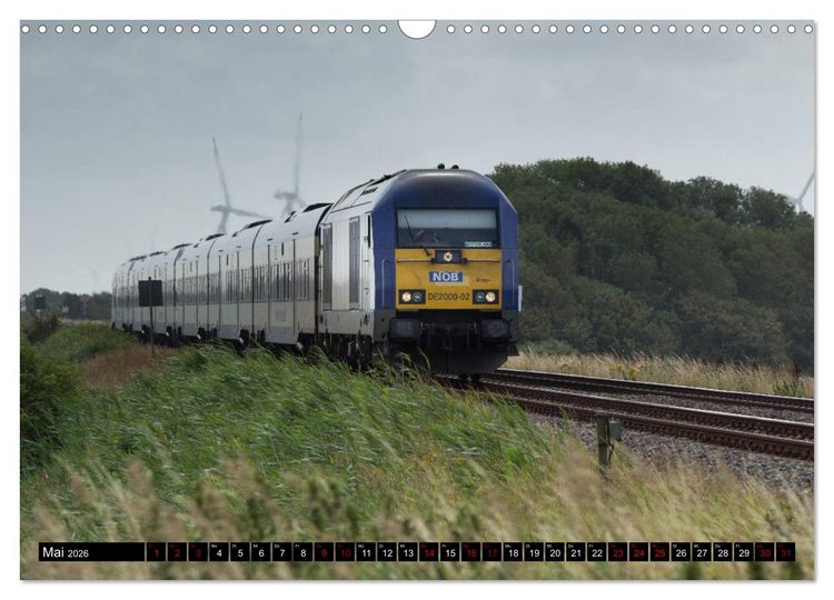 Produktbild: Die Marschbahn (Wandkalender 2026 DIN A3 quer), CALVENDO Monatskalender