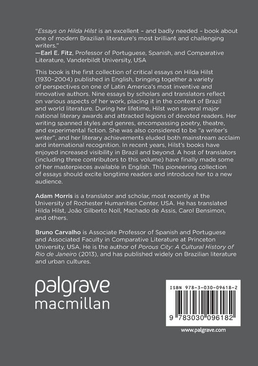 Produktbild: Essays on Hilda Hilst