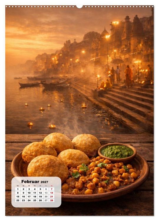 Produktbild: Indien - Eine Schlemmerreise durchs Land der Gew&uuml;rze (Wandkalender 2027 DIN A2 hoch), CALVENDO Monatskalender