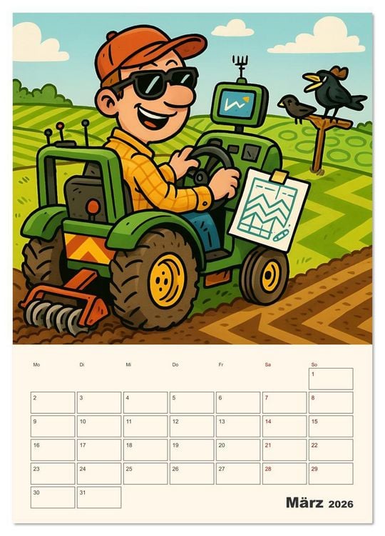 Produktbild: Berufe mal anders &ndash; Ein Jahr voller Job-Klischees (hochwertiger Premium Wandkalender 2026 DIN A2 hoch), Kunstdruck in Hochglanz