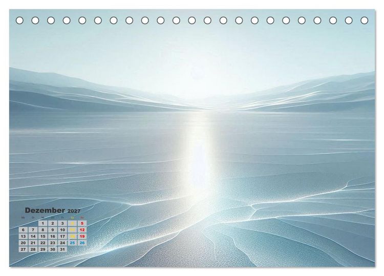 Produktbild: Digitale Landschaften &ndash; Atmosph&auml;ren der Zukunft (Tischkalender 2027 DIN A5 quer), CALVENDO Monatskalender