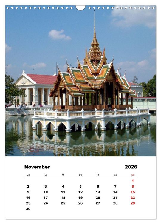 Produktbild: Thailand - Eine kleine Rundreise (Wandkalender 2026 DIN A3 hoch), CALVENDO Monatskalender
