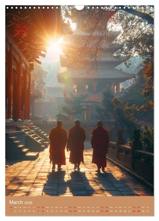 Produktbild: Zen in Orange (Wall Calendar 2026 DIN A3 portrait), CALVENDO 12 Month Wall Calendar