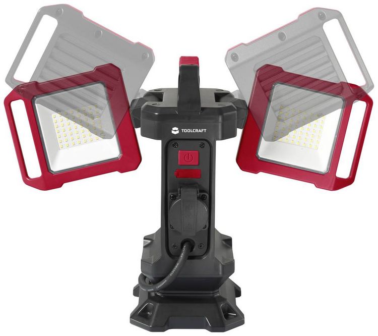 Produktbild: TOOLCRAFT LED-Baustrahler Stativl&auml;nge (max.): 1500mm 40W Naturwei&szlig; TO-7843728