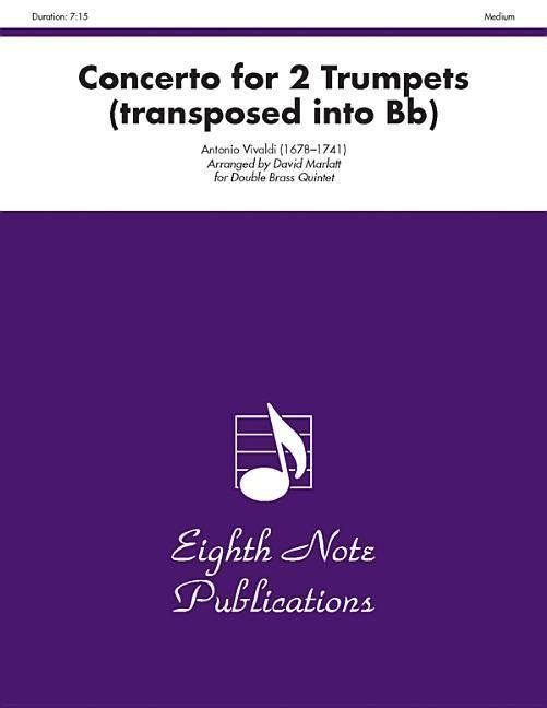 Produktbild: Vivaldi, A: Concerto for 2 Trumpets (Transposed Into B-Flat)