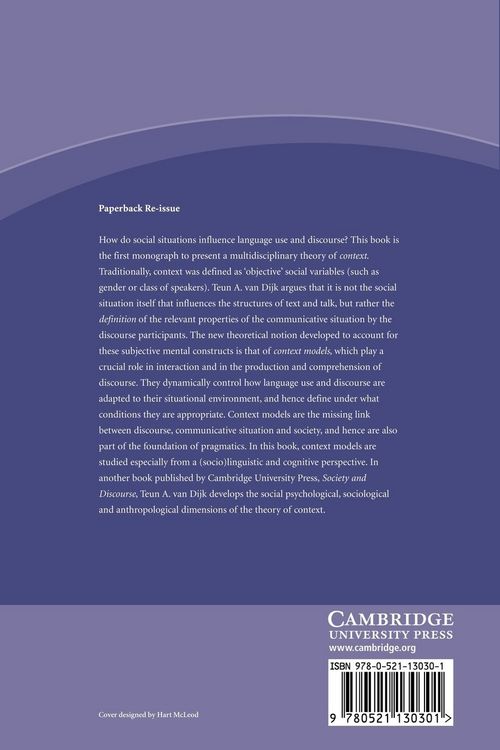 Produktbild: Discourse and Context