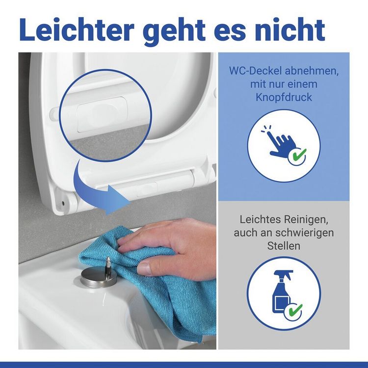Produktbild: WC-Sitz Mod. Mascali, Toilettensitz mit Absenkautomatik und Relief-Druck