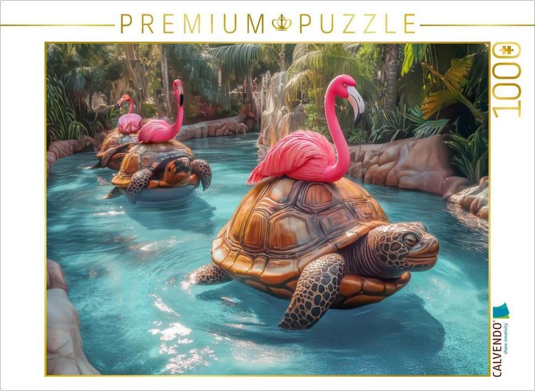 Produktbild: CALVENDO Puzzle Tiere wollen Spa&szlig; haben | 1000 Teile Lege-Gr&ouml;&szlig;e 64x48cm Foto-Puzzle f&uuml;r gl&uuml;ckliche Stunden