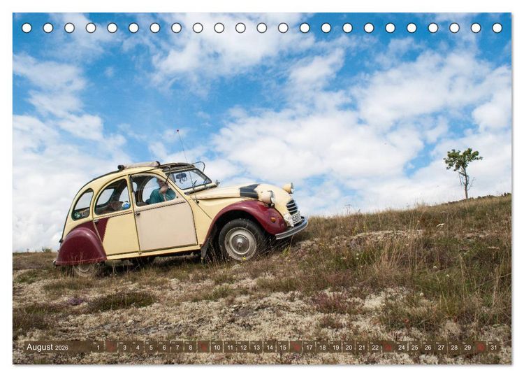 Produktbild: Citro&euml;n 2 CV - Zum Kippen zu schade (Tischkalender 2026 DIN A5 quer), CALVENDO Monatskalender