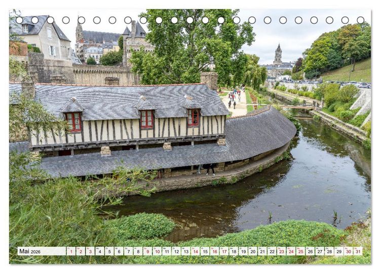 Produktbild: Frankreich - die Bretagne (Tischkalender 2026 DIN A5 quer), CALVENDO Monatskalender