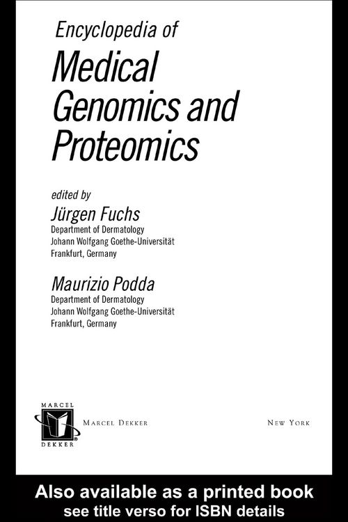 Produktbild: Encyclopedia of Medical Genomics and Proteomics, 2 Volume Set