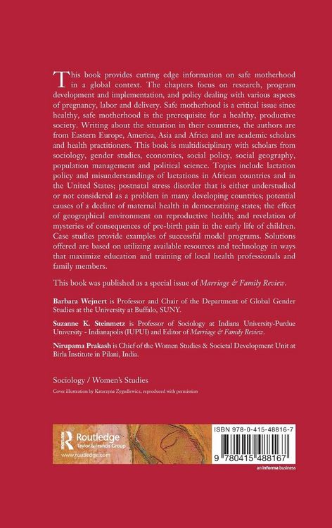 Produktbild: Safe Motherhood in a Globalized World