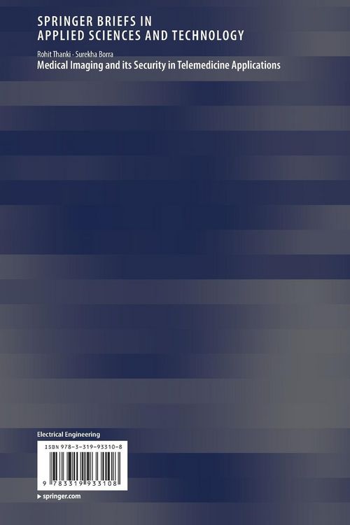 Produktbild: Medical Imaging and its Security in Telemedicine Applications