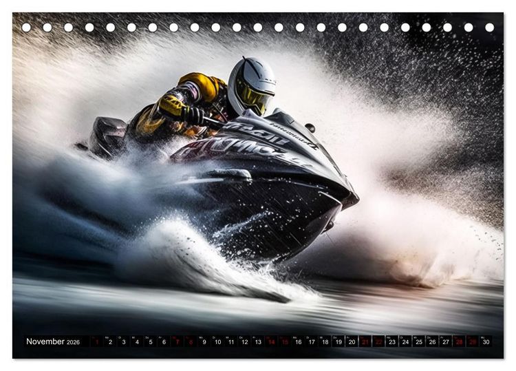 Produktbild: Jetski Power (Tischkalender 2026 DIN A5 quer), CALVENDO Monatskalender