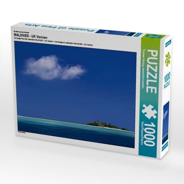 Produktbild: CALVENDO Puzzle Ein Motiv aus dem Kalender MALDIVES - UK Version | 1000 Teile Lege-Gr&ouml;&szlig;e 64x48cm Foto-Puzzle f&uuml;r gl&uuml;ckliche Stunden