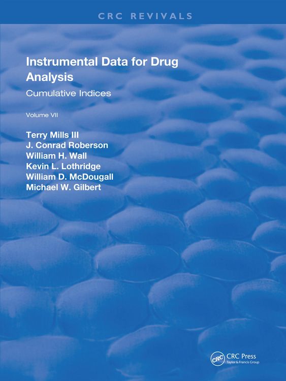 Produktbild: Instrumental Data for Drug Analysis, Second Edition