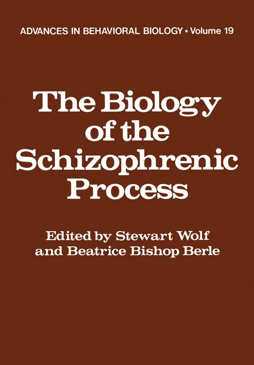 Produktbild: The Biology of the Schizophrenic Process