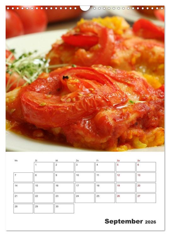 Produktbild: Leckeres mit Tomate (Wandkalender 2026 DIN A3 hoch), CALVENDO Monatskalender