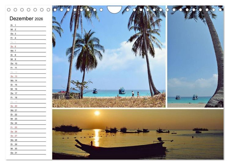 Produktbild: Das bunte Leben in Thailand (Wandkalender 2026 DIN A4 quer), CALVENDO Monatskalender