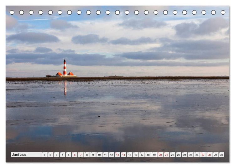 Produktbild: Schleswig-Holstein - Nordfriesland (Tischkalender 2026 DIN A5 quer), CALVENDO Monatskalender