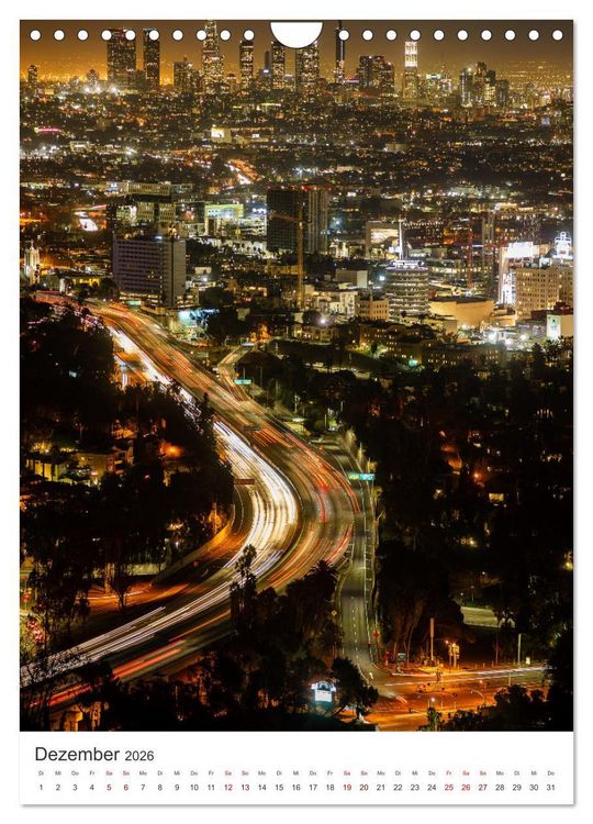 Produktbild: Los Angeles - Eine spannende Reise nach Kalifornien. (Wandkalender 2026 DIN A4 hoch), CALVENDO Monatskalender