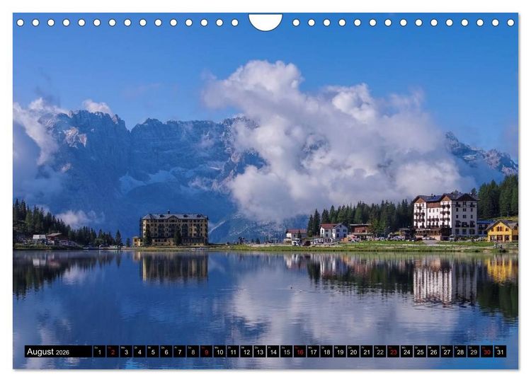 Produktbild: Die Dolomiten - Traumhafte Welt aus Stein (Wandkalender 2026 DIN A4 quer), CALVENDO Monatskalender