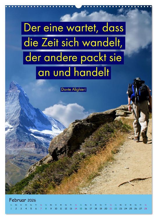 Produktbild: Zeit f&uuml;r...Ver&auml;nderungen mit Weisheiten und Zitaten (hochwertiger Premium Wandkalender 2026 DIN A2 hoch), Kunstdruck in Hochglanz