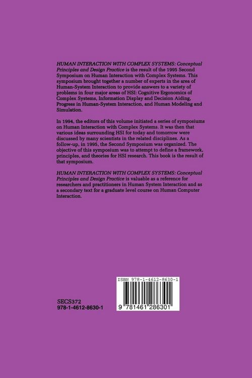 Produktbild: Human Interaction with Complex Systems