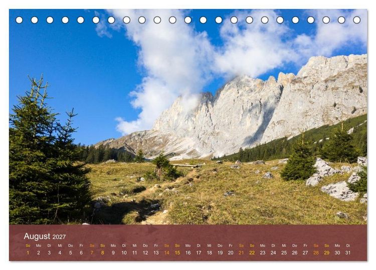 Produktbild: Leutasch - sch&ouml;ne Bergwelt (Tischkalender 2027 DIN A5 quer), CALVENDO Monatskalender