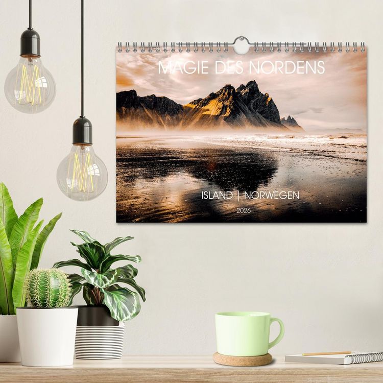 Produktbild: Magie des Nordens, Island und Norwegen (Wandkalender 2026 DIN A4 quer), CALVENDO Monatskalender