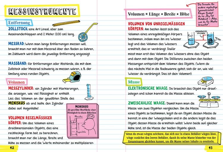 Produktbild: Big Fat Notebook - Alles, was du f&uuml;r Physik, Chemie und Bio brauchst - Das geballte Wissen von der 5. bis zur 9. Klasse. Mit Bonuswissen: Erdkunde