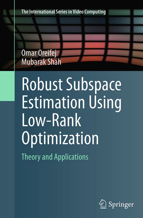 Produktbild: Robust Subspace Estimation Using Low-Rank Optimization