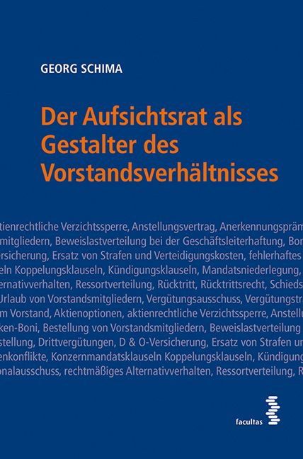 Produktbild: Der Aufsichtsrat als Gestalter des Vorstandsverh&auml;ltnisses