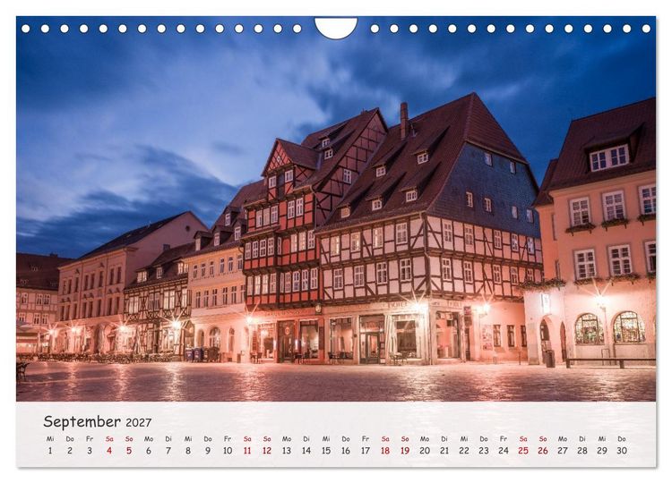 Produktbild: Quedlinburg - Die historische Altstadt (Wandkalender 2027 DIN A4 quer), CALVENDO Monatskalender