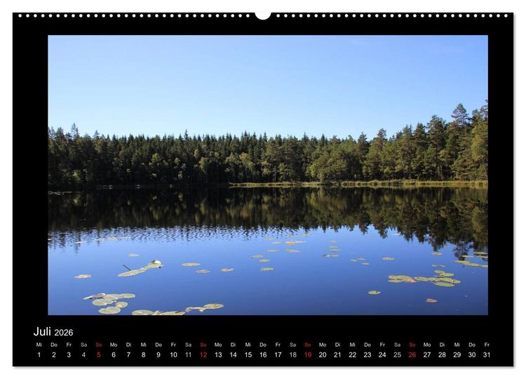 Produktbild: Schweden 2026 (Wandkalender 2026 DIN A2 quer), CALVENDO Monatskalender