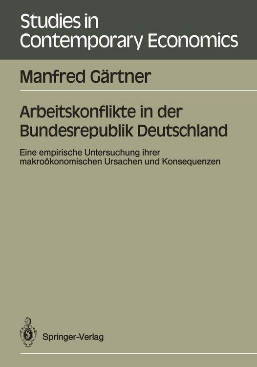 Produktbild: Arbeitskonflikte in der Bundesrepublik Deutschland