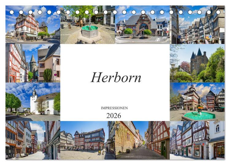 Produktbild: Herborn Impressionen (Tischkalender 2026 DIN A5 quer), CALVENDO Monatskalender
