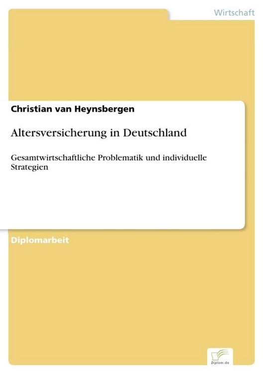 Produktbild: Altersversicherung in Deutschland
