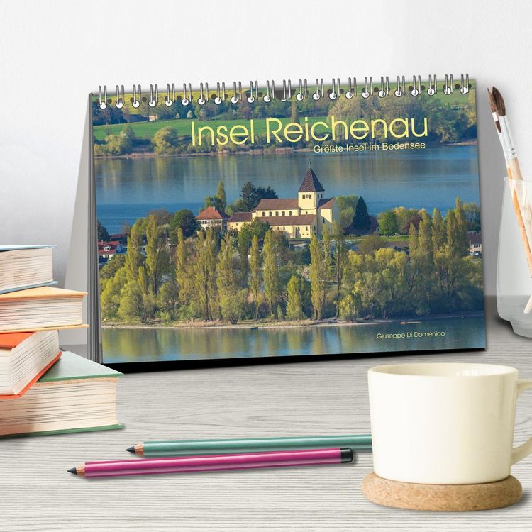 Produktbild: Insel Reichenau - Gr&ouml;&szlig;te Insel im Bodensee (Tischkalender 2026 DIN A5 quer), CALVENDO Monatskalender