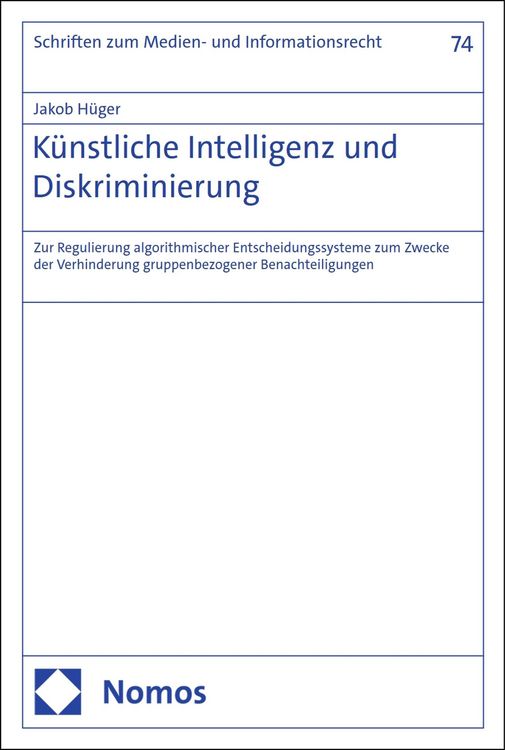 Produktbild: K&uuml;nstliche Intelligenz und Diskriminierung