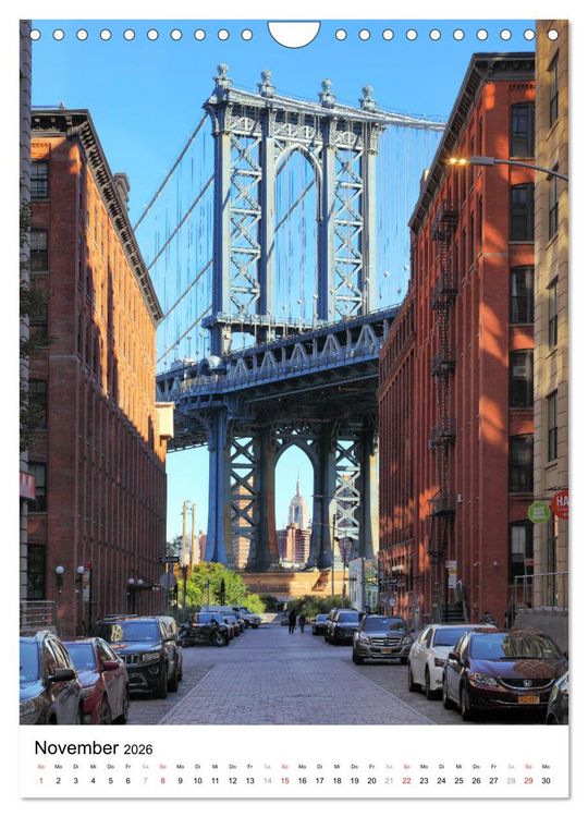 Produktbild: New Yorks architektonische Highlights (Wandkalender 2026 DIN A4 hoch), CALVENDO Monatskalender