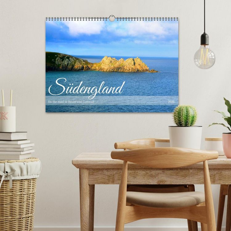 Produktbild: S&uuml;dengland - On the road in Devon und Cornwall (Wandkalender 2026 DIN A3 quer), CALVENDO Monatskalender