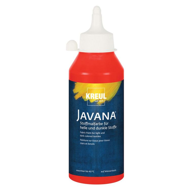 Produktbild: KREUL Stoffmalfarbe JAVANA rot 250ml Flasche