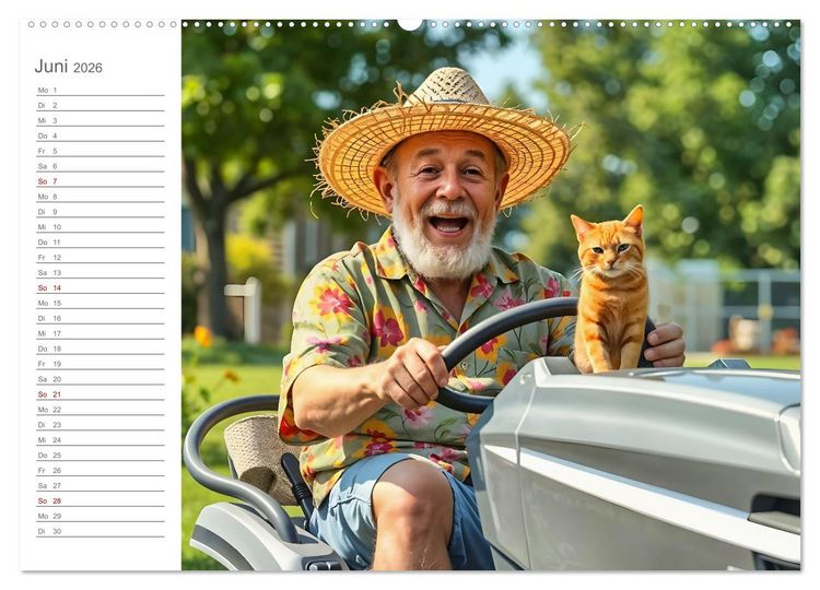 Produktbild: Renten-Turbo. Wenn der Ruhestand erst richtig Fahrt aufnimmt (Wandkalender 2026 DIN A2 quer), CALVENDO Monatskalender