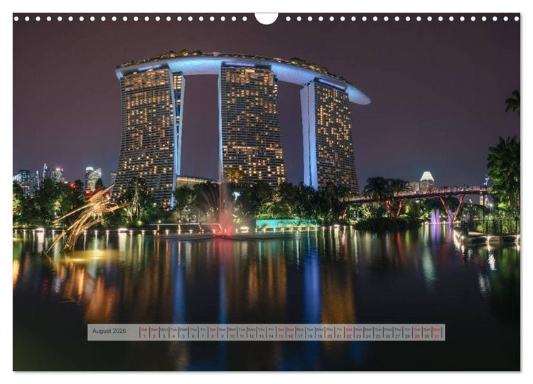 Produktbild: Discover Singapore (Wall Calendar 2026 DIN A3 landscape), CALVENDO 12 Month Wall Calendar