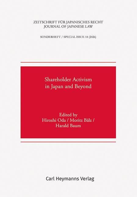 Produktbild: Zeitschrift f&uuml;r Japanisches Recht | Journal of Japanese Law - Sonderheft | Special Issue 18